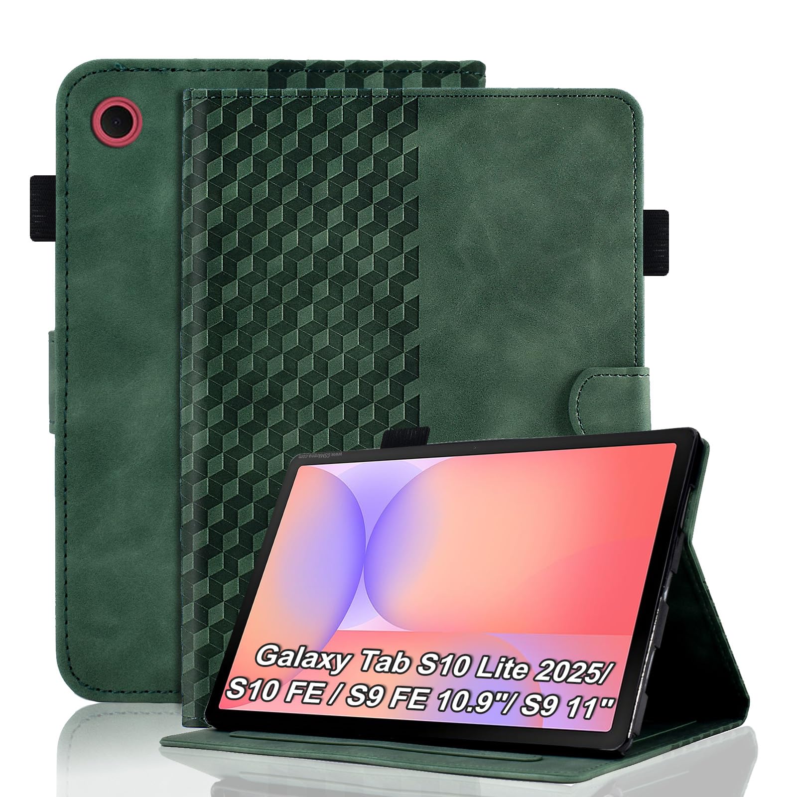Case for Honor Pad X8a 11 Inch Tablet 2024 Protective Case Premium Leather Folio Smart Case with Auto Sleep/Wake Pen Holder Card Slot for Honor Pad X8a- Dark Green — view 65
