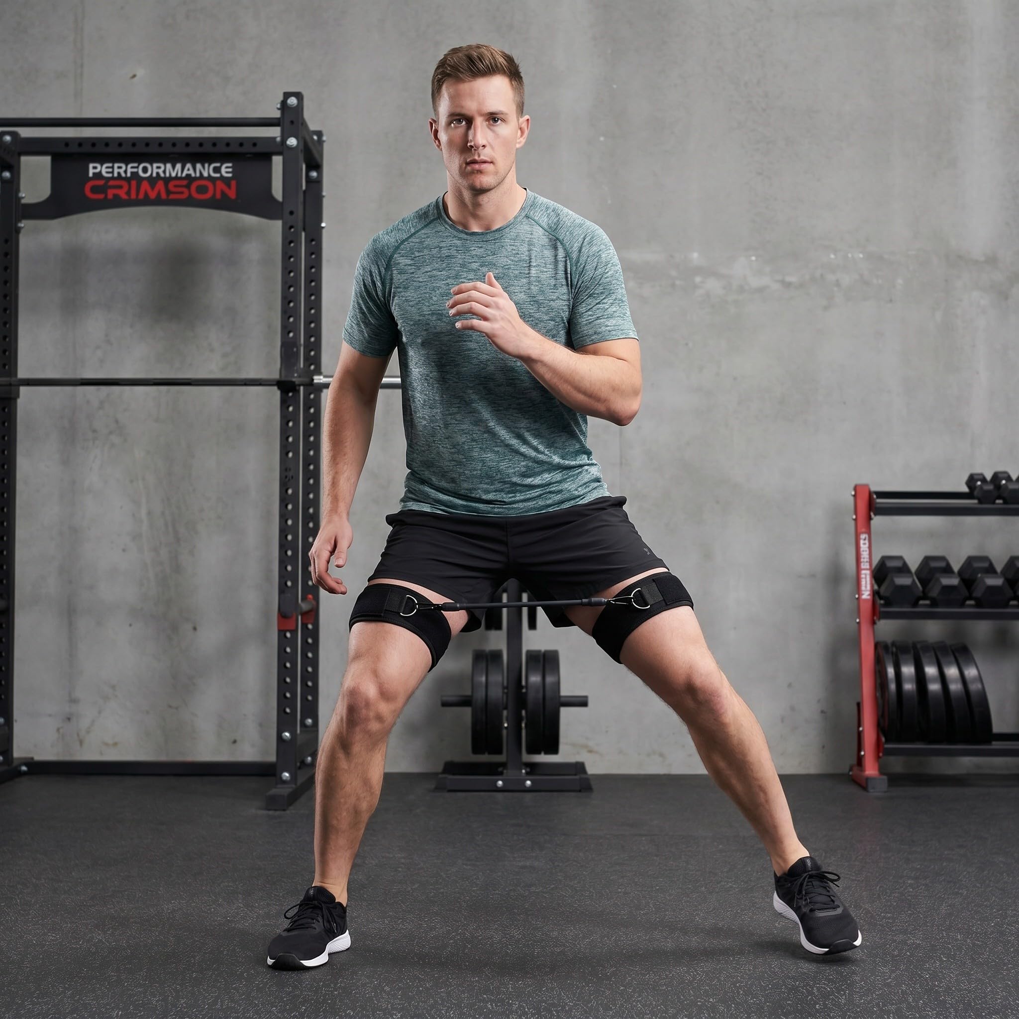 Kisangel 1 Juego de Correas de Entrenamiento para elevación de piernas: Banda de Resistencia Ajustable para Fitness, Taekwondo y Running - Kit de cinturón de Resistencia para Muslos