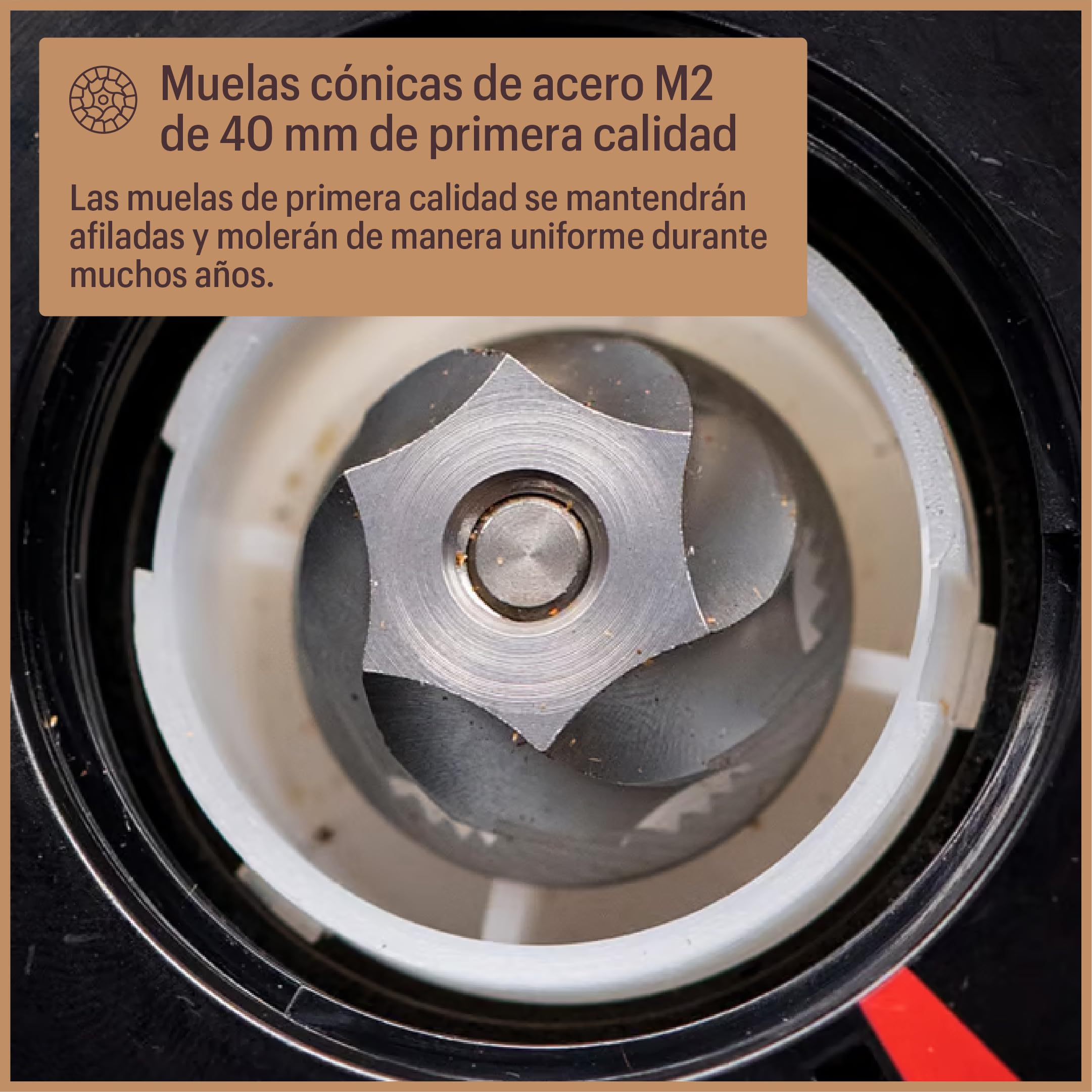 Baratza Virtuoso+ Molinillo Eléctrico de Café en Grano, Negro | Coffee Grinder con Temporizador