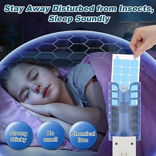 Miniatura 6 de Qualirey Paquete de 30 Recambios Tarjetas Adhesivas Compatibles con Dynatrap DT3009 DT3019 DT3039 230093 Tarjetas Adhesivas Pegosas para Trampa de