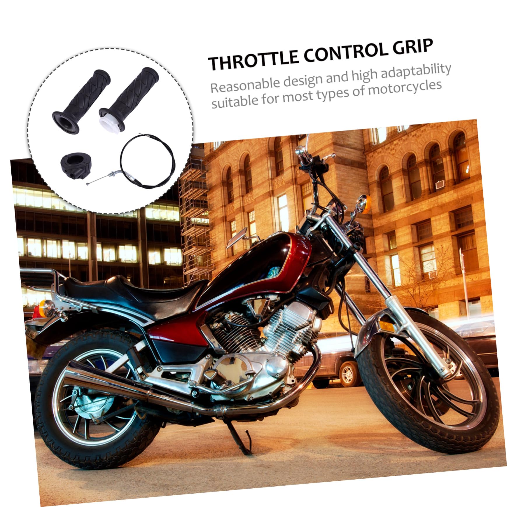 Parliky 1Set Motorcycle Gas Handlebar Grip Ergonomic Throttle Control for Efficient Speed Management Easy Installation for Motorbike Modification Durable and Practical Design