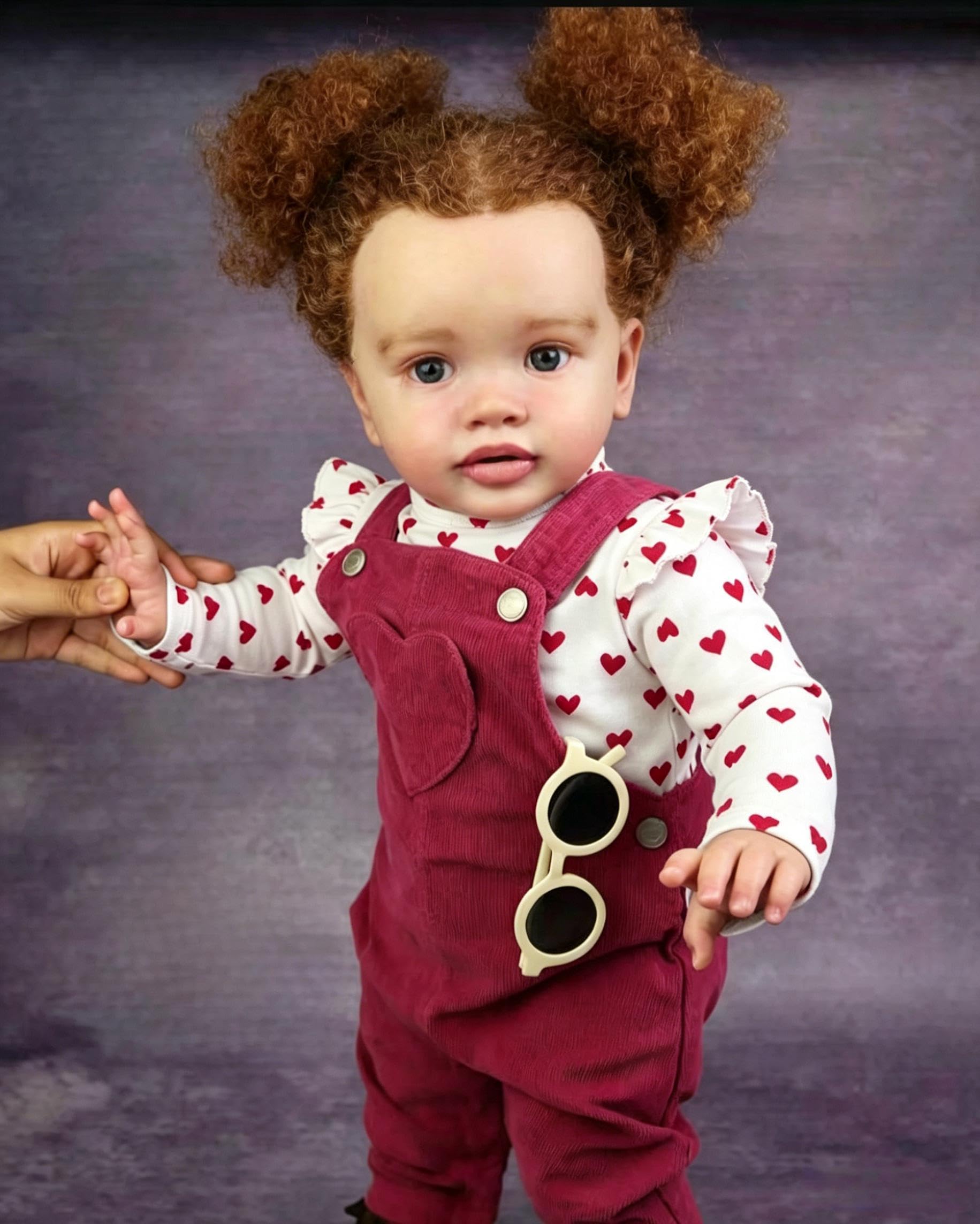 RXDOLL Duży rozmiar realistyczne lalki Reborn maluch czarna dziewczyna 66 cm afroamerykańskie lalki Reborn Baby Dolls miękka tkanina ciało realistyczne maluch lalka niemowlęca silikonowa lalka