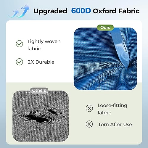 Miniatura 5 de GREEN PARTY Asiento de estadio para gradas, silla de estadio plegable portátil al aire libre con reposabrazos, soporte para espalda, soporte para