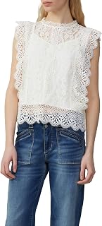 QS Damen Blusentop aus Spitze Blusentop mit Spitze