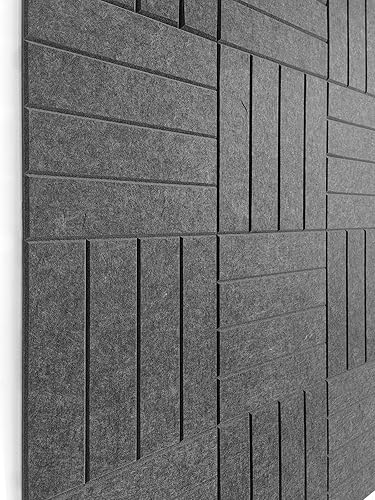 Miniatura 7 de Alternativa de tablero de corcho grande, paquete de 12 azulejos de pared de fieltro con pestañas adhesivas extraíbles seguras, azulejos de pared de