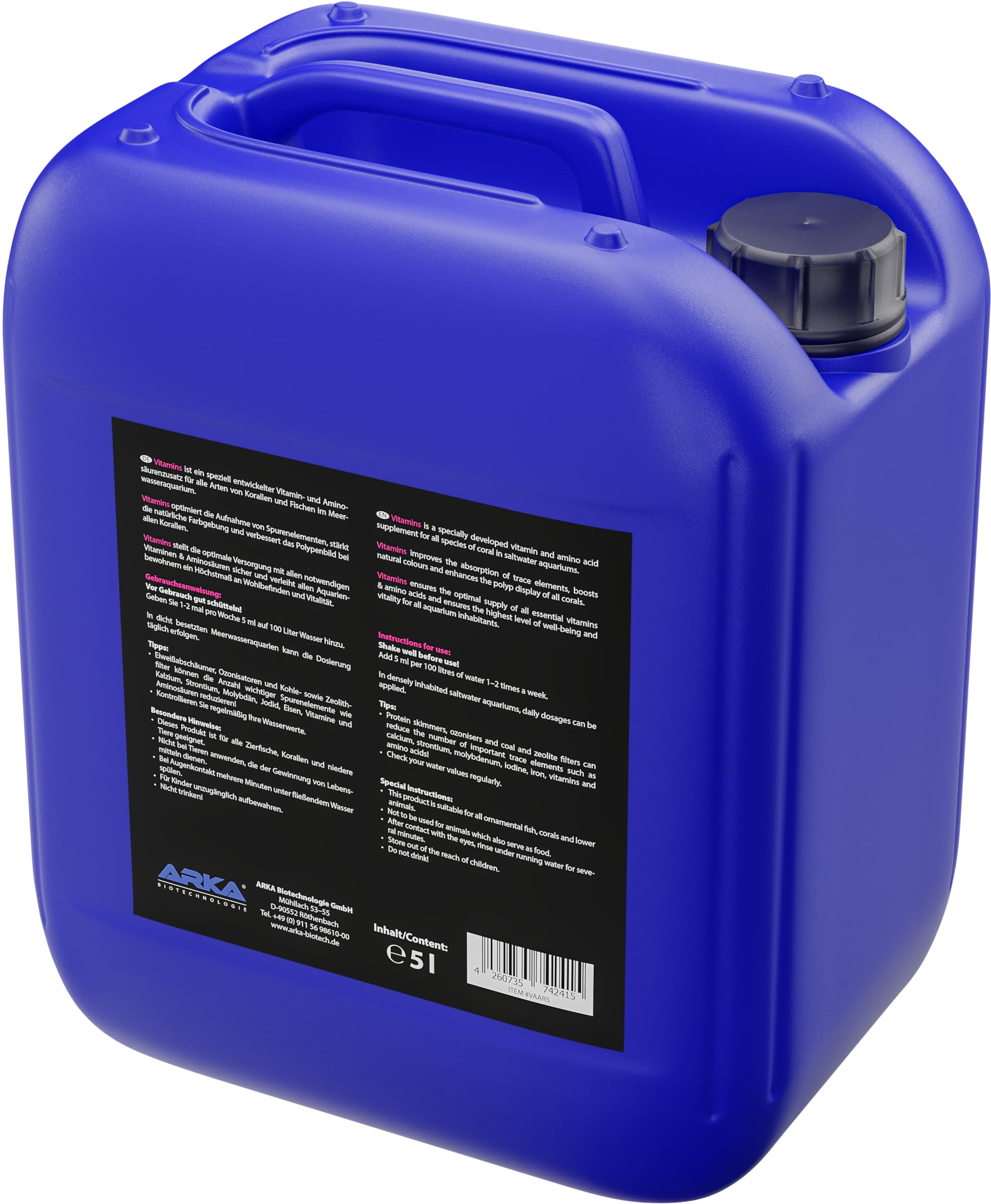 MICROBE-LIFT - Witaminy - Witaminy i aminokwasy dla ryb i korali - Zawartość: 5000 ml