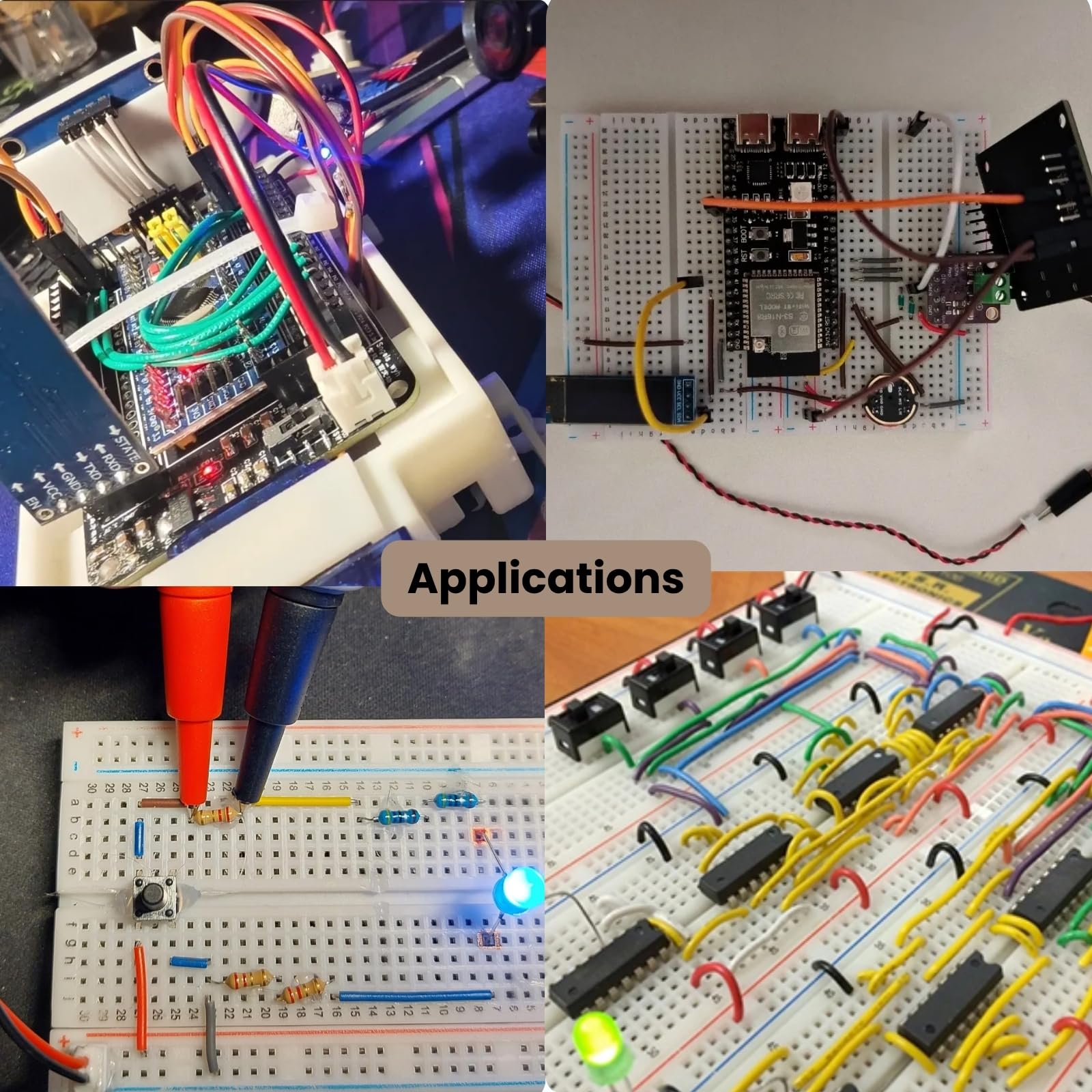 1680 pezzi Breadboard Jumper Wire Set, jumper Cavo Dupont Maschio a Male 14 lunghezze per progetti elettronici Arduino Raspberry Pi (1680)