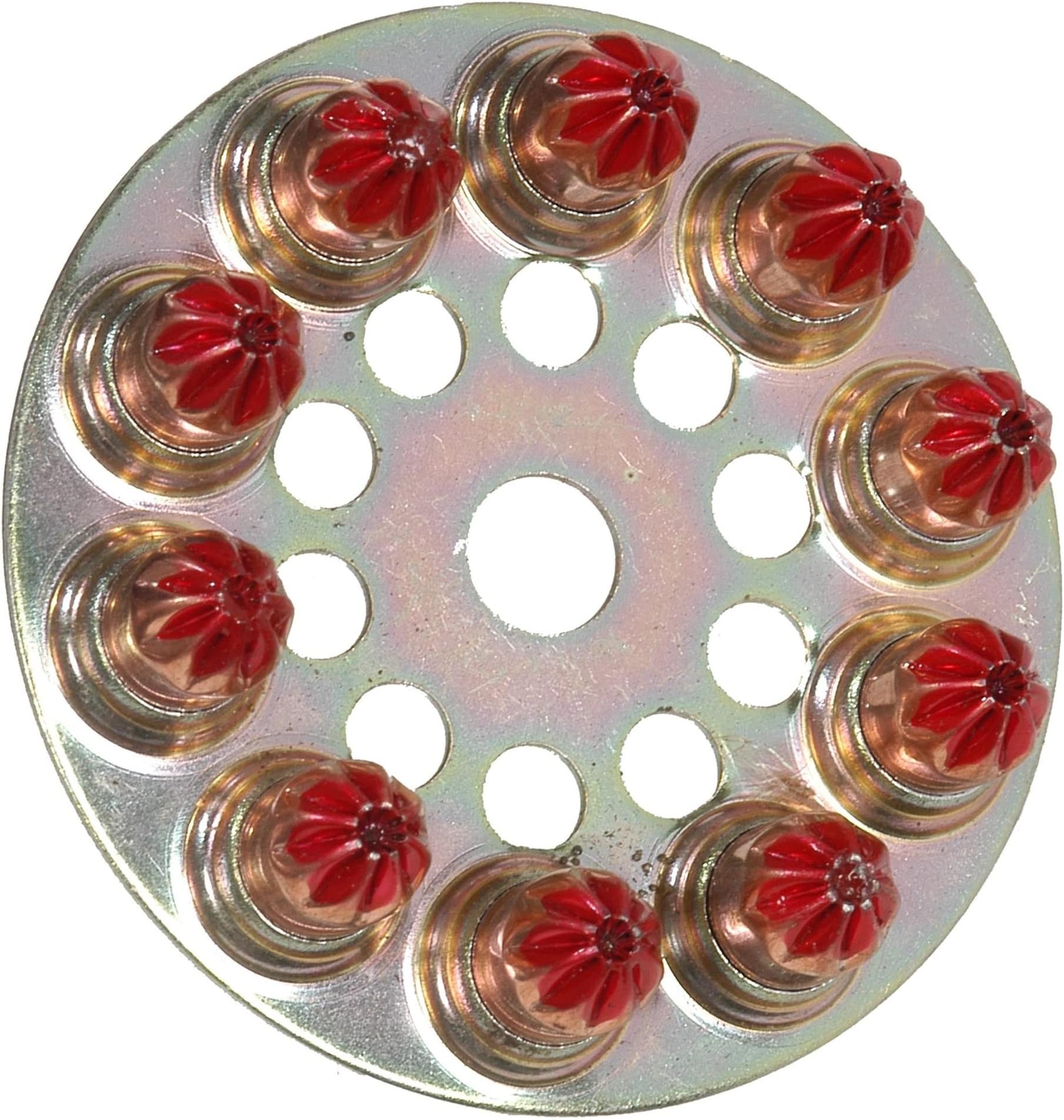 High Strength 6.3/10 Calibre Disc Box with 100 cartridges. Red.