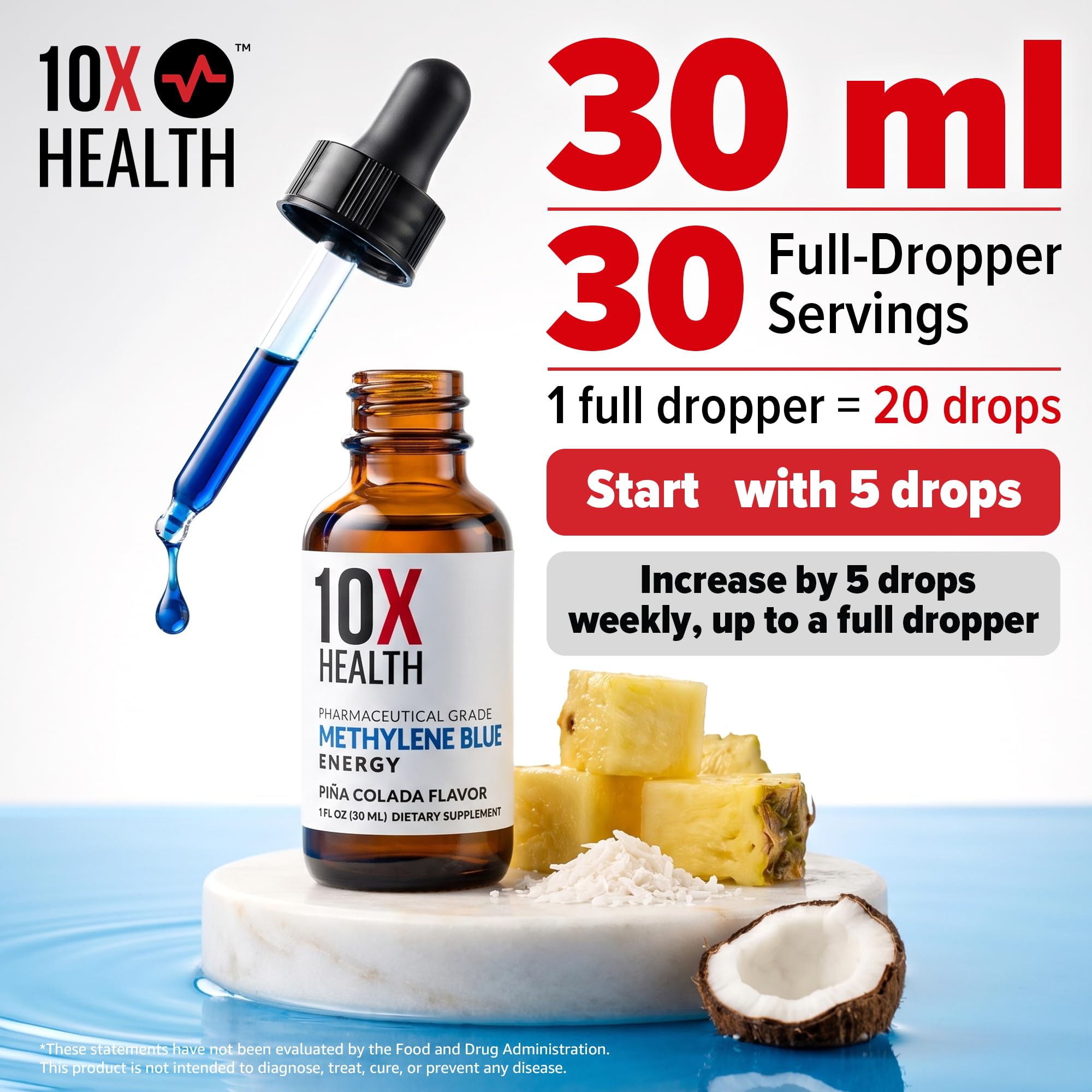 10X Health Methylene Blue Drops with Vitamin C, 30 mL — Amazon image 5