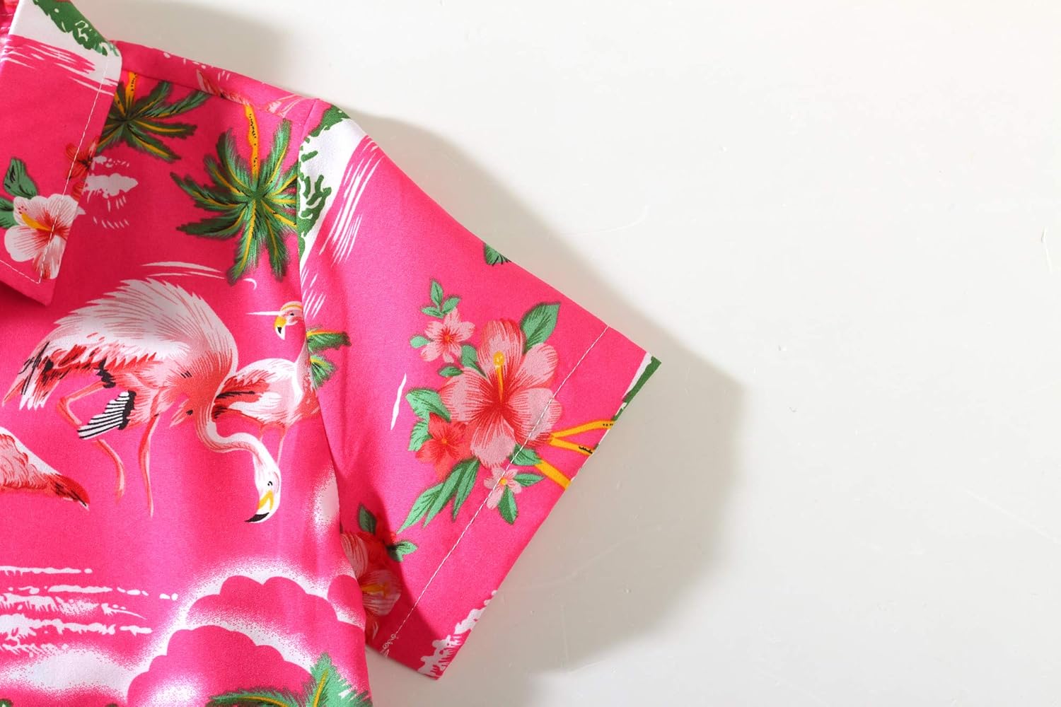 SSLR Big Boys Hawaiian Shirt, Kids Hawaiian Shirt, Flamingos Shirt Short Sleeve Luau Shirt for Kids - Image 5