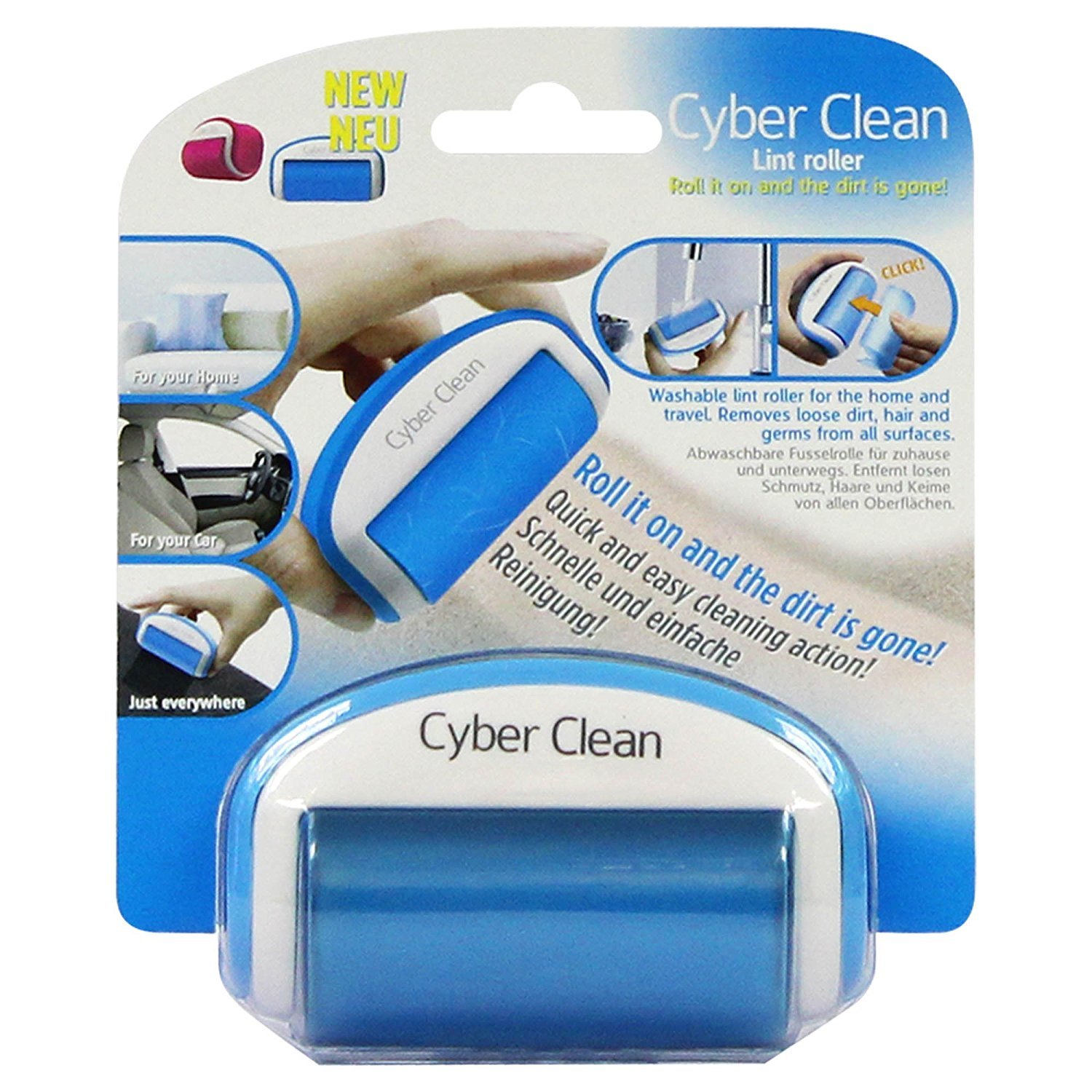 Cyber Clean Pet Hair and Lint Roller, Rollcare On The Go