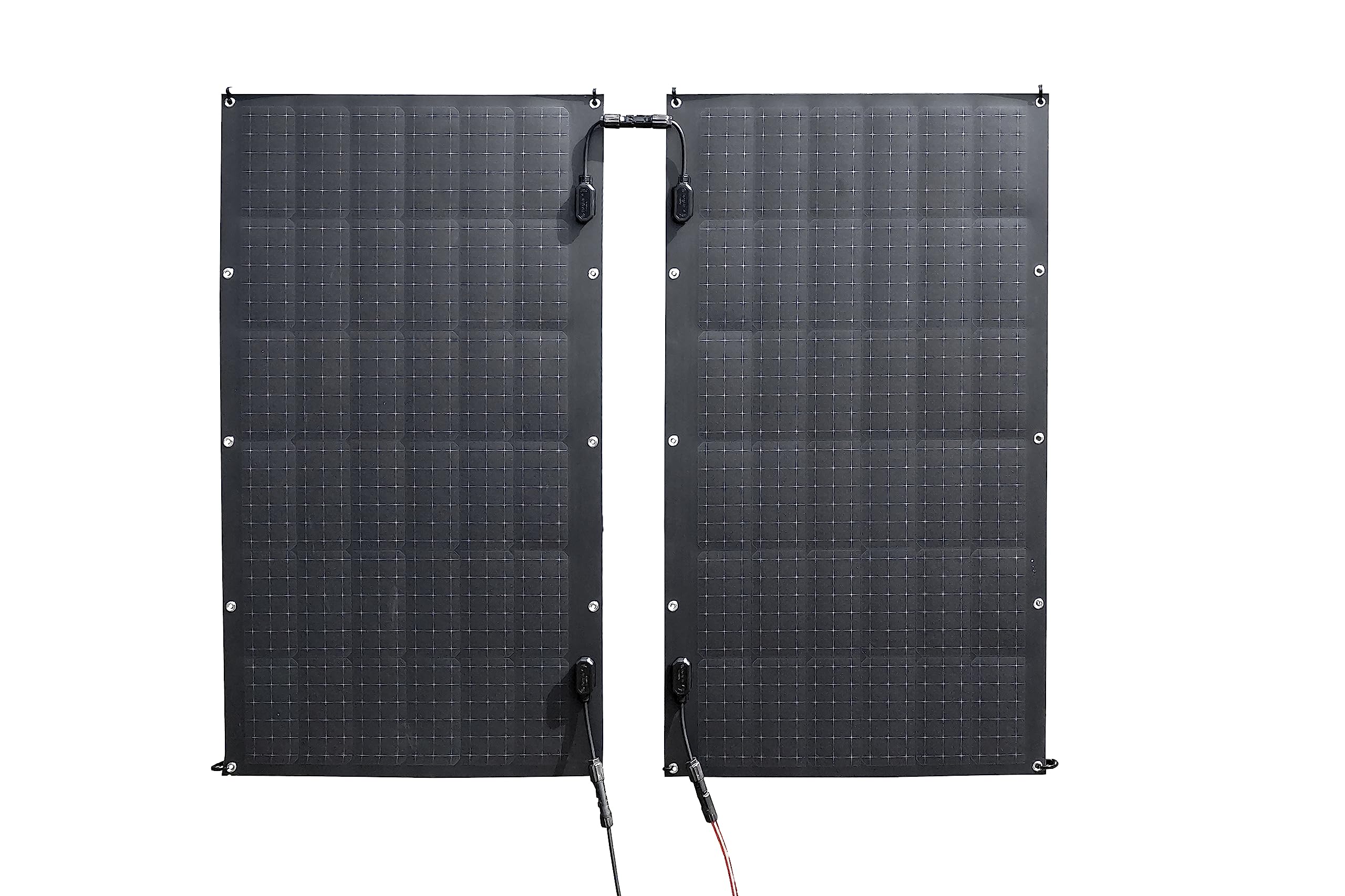 Technaxx Centrale solaire flexible 600W TX-233 avec 6 panneaux solaires 105W, micro-onduleur solaire, clé Wi-Fi, câble de 5 m, 1 adaptateur de prise batterie - Monter sur un balcon, une clôture, etc.