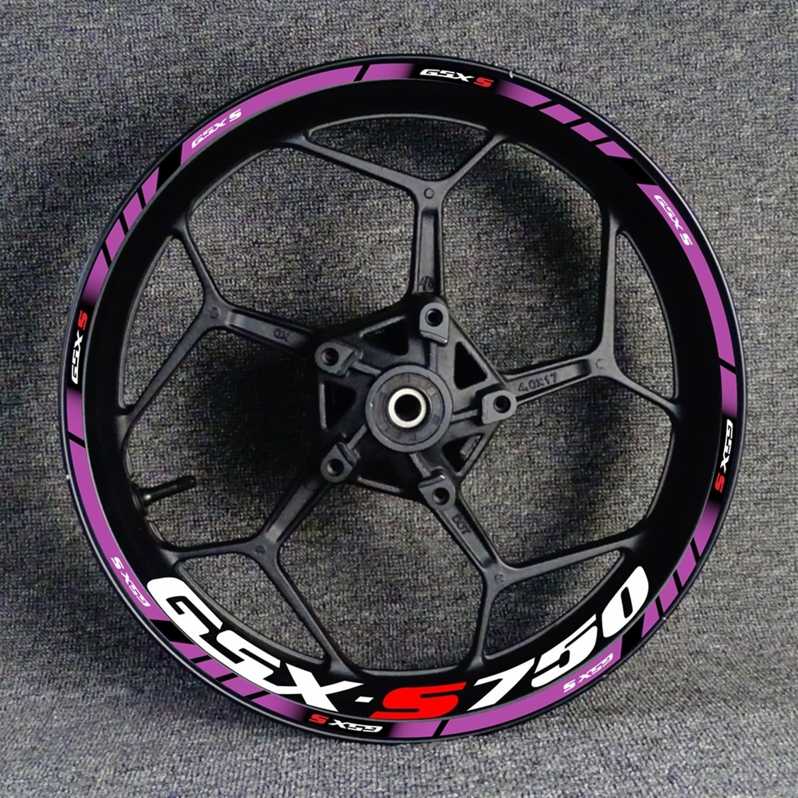 Motorcycle Wheel Hub Decal Set for Suzuki GSX-S750 GSX750S GSXS750 Gsxs 750 S750 Rim Sticker Wheel Rim Sticker