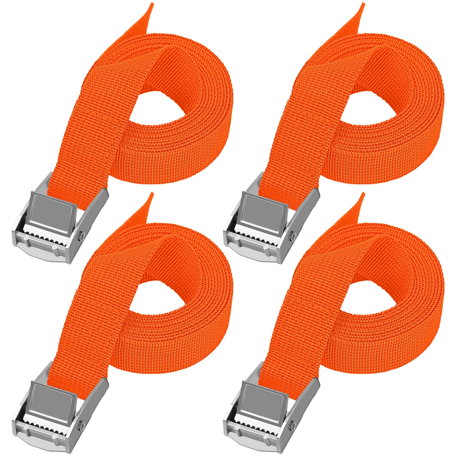 Spanngurte Kurz 2M, 4 Stück Zurrgurte mit Ratsche, Kleine Spanngurt mit klemmschloss, Verstellbare Befestigungsgurt für Möbeln, Sackkarren, Camping, Motorrad, Gepäck, Belastbar Bis 250kg