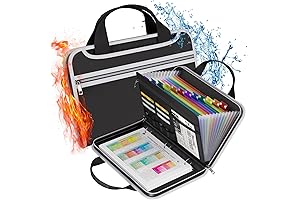 Certified Trapper's Fireproof 13-Pocket Expanding File Organizer