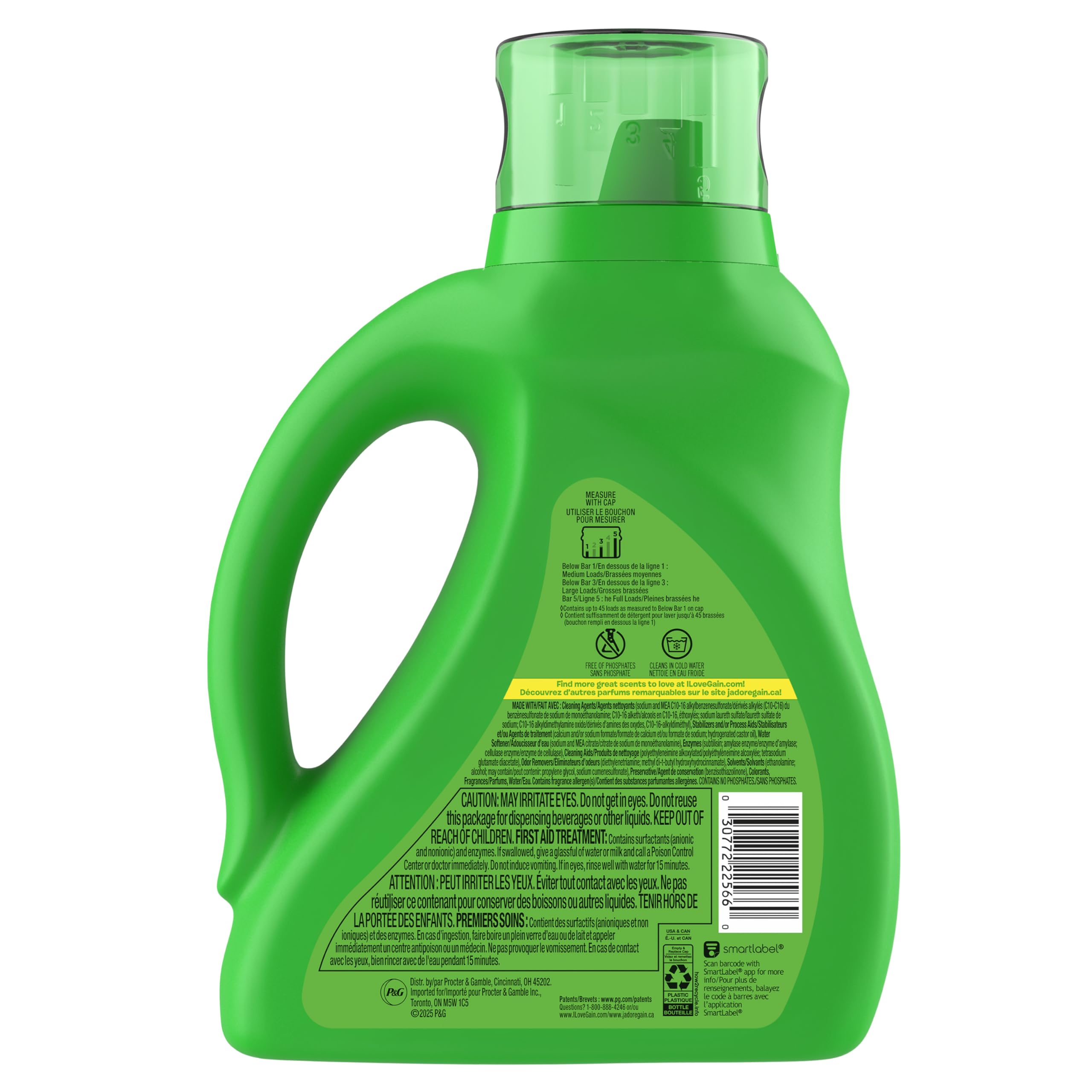 TONOMOGentle Laundry - Detergente líquido Moonlight Breeze Scent, 45 cargas, 1,922 ml, 2 unidades, compatible con HE