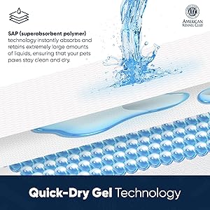 AMERICAN KENNEL CLUB AKC62975 6-Layer Leak-proof Puppy Training Pads - 22x22 Inches, Green, Synthetic, Disposable-Pet-Training-Pads, Pack of 100