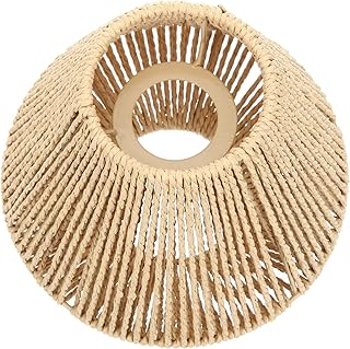 Gadpiparty Pantalla De Mimbre Pantallas Lampara Mimbre Pantallas De Araña De Ratán Lámpara De Araña Cestas De Mimbre Para Lamparas Cubierta De Luz Colgante Tejida Techo Camión Cuerda De