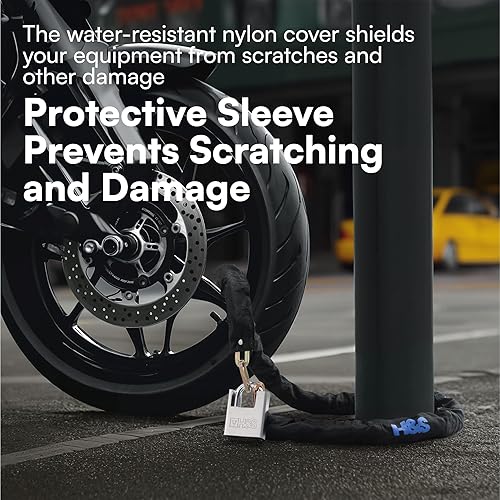 Miniatura 4 de H&S Candado de cadena para bicicleta  Cerradura eléctrica de alta seguridad para scooter  0.2 pulgadas x 3.9 pies (0.236 in x 3.9 ft)  Cerradura de