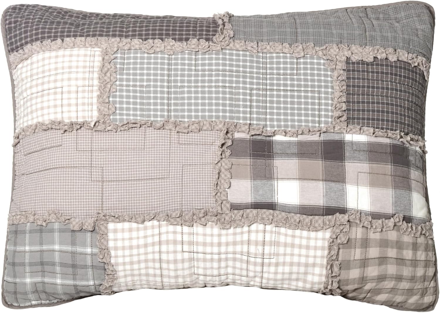 Donna Sharp Smoky Cobblestone- Queen Quilt Set, Measures 90 x 90, Includes 1 Quilt and 2 Standard Shams, Machine Washable