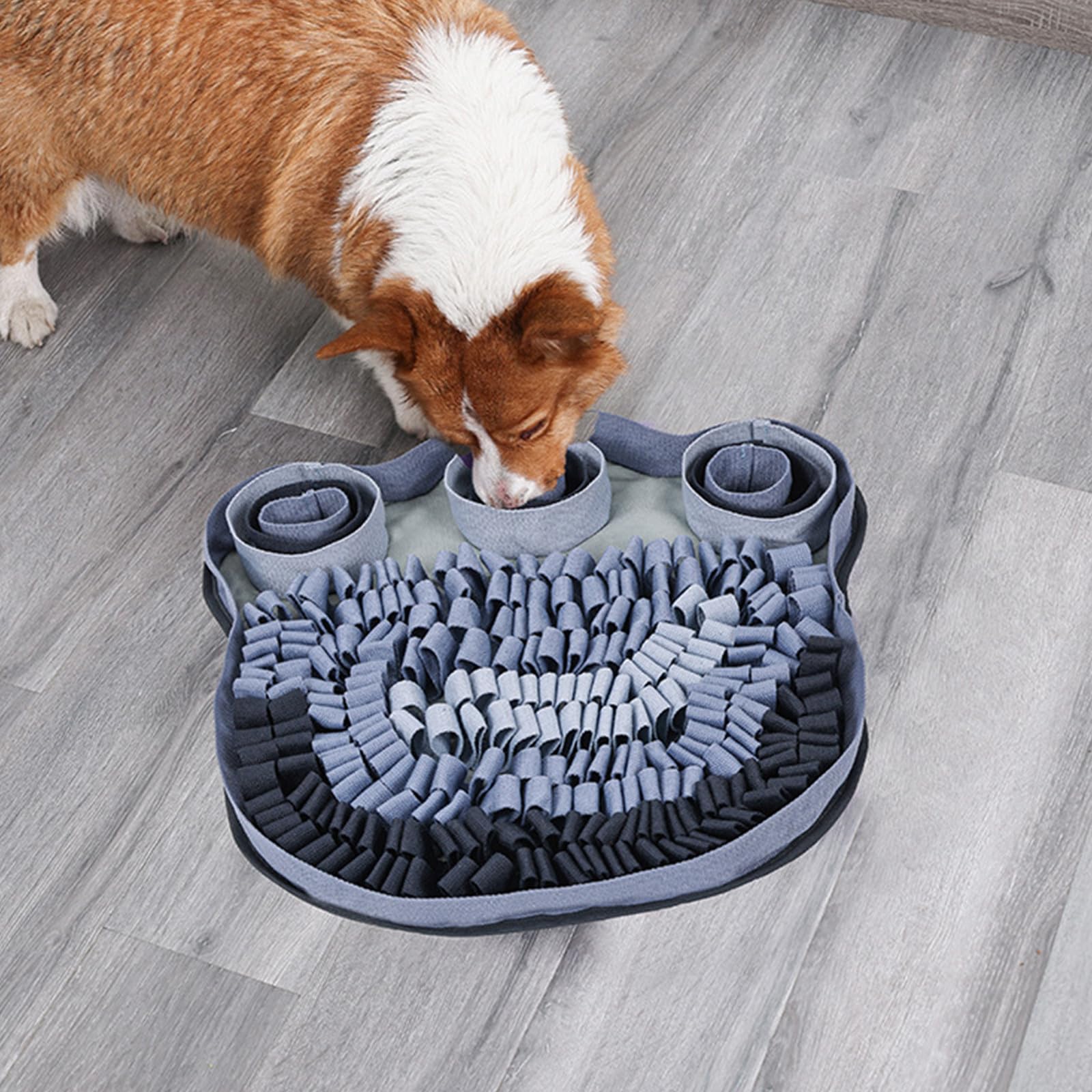Snuffle - Juguete colorido para perros, dispensador de golosinas, resistente a los masticables, suave, para perros, fomenta la habilidad de búsqueda de comida, juguete interactivo para perros