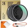 K&F Concept 58MM Polarising Filter Circular Polarizing CPL, Ultra Definiton 24 Layers Multi Coated, with Lens Cap Cleaning Cloth Nano-D Series