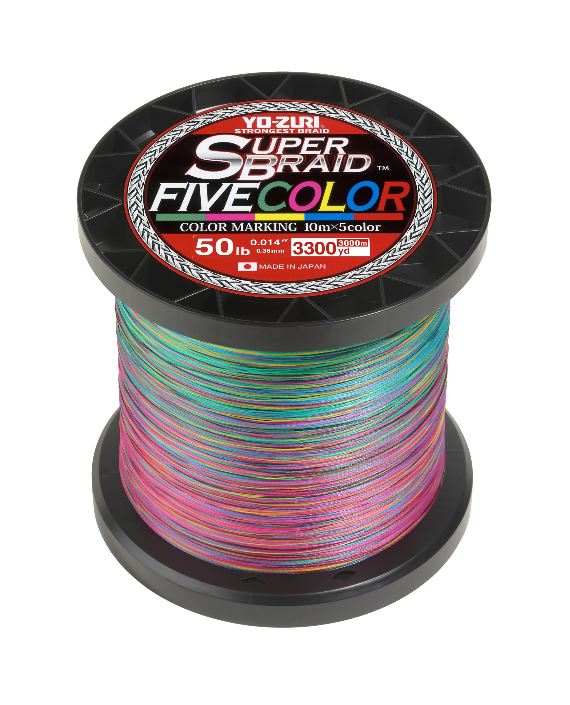 Yo-Zuri Super Braid 50LB 5 Color 3300YD
