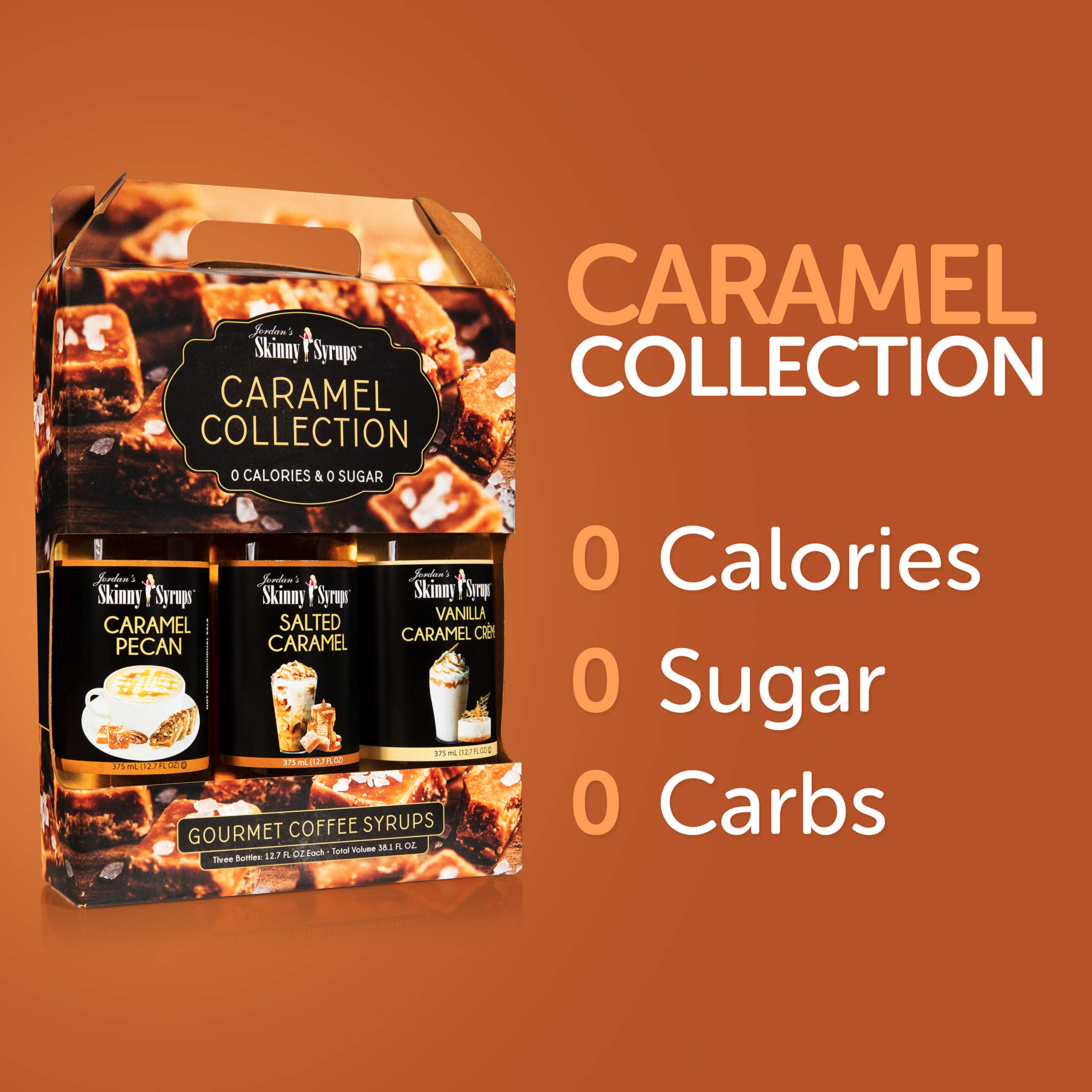 Jordan's Skinny Mixes Caramel Classic Trio Salted Caramel, Caramel