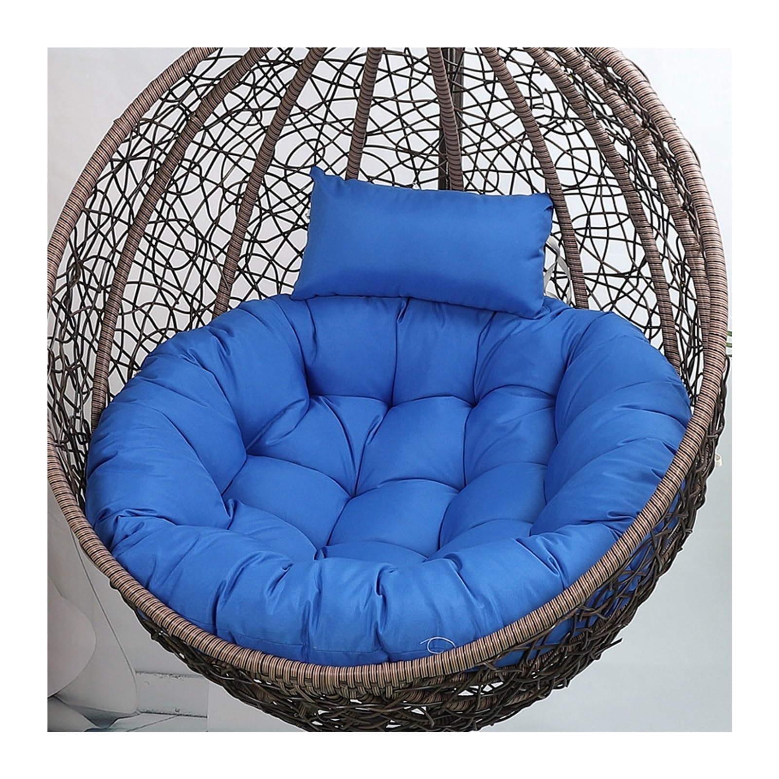 Yahbrra Cushion for Outdoor Hanging Chair, Hanging Basket Cushion, Replacement Cushion for Hanging Chair, Seat Cushion Cushion for Hanging Chair(Dark blue,125size (diameter: 115cm))