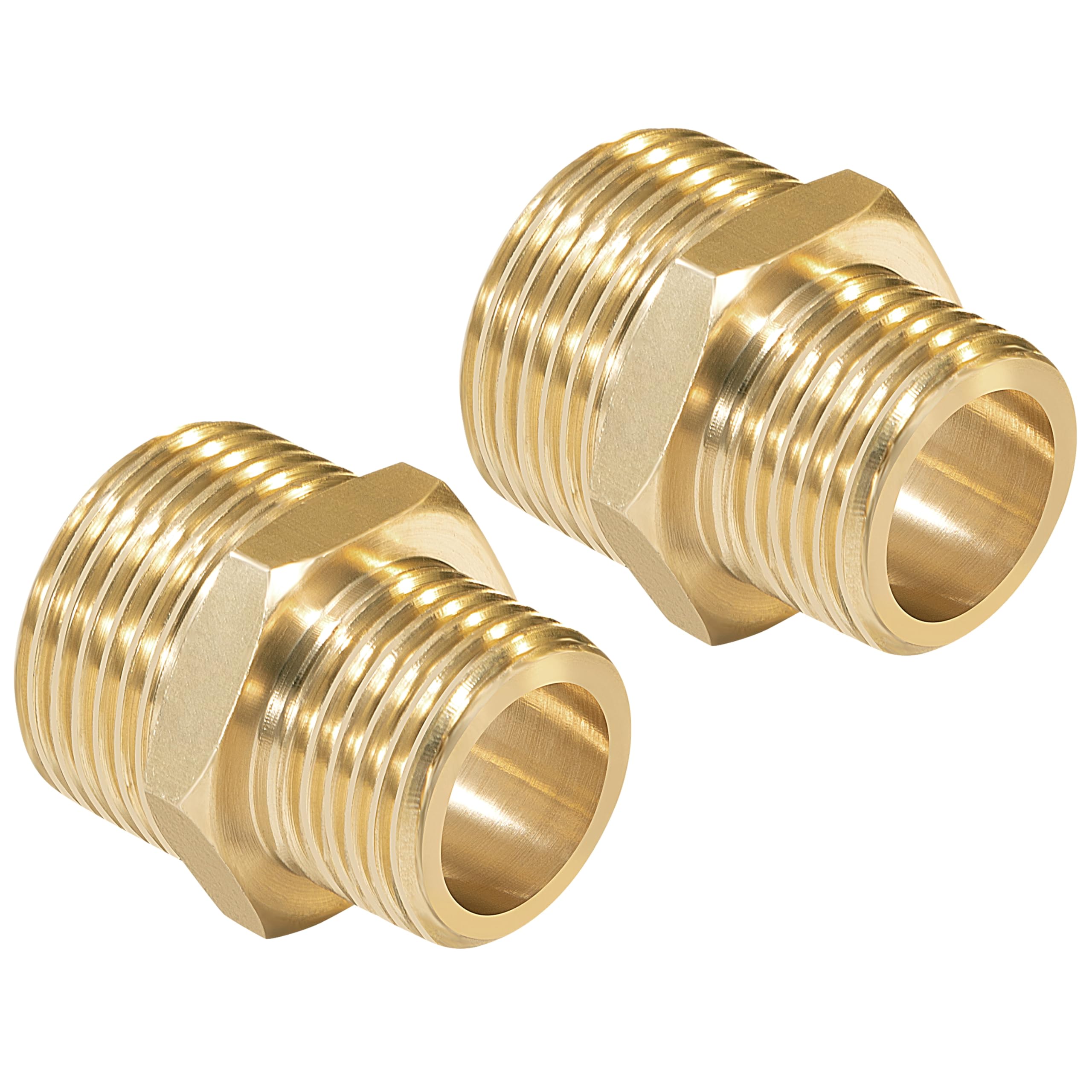 BICONO OTTONE filettato Femmina 1/2x10mm Raccordo diritto filettat