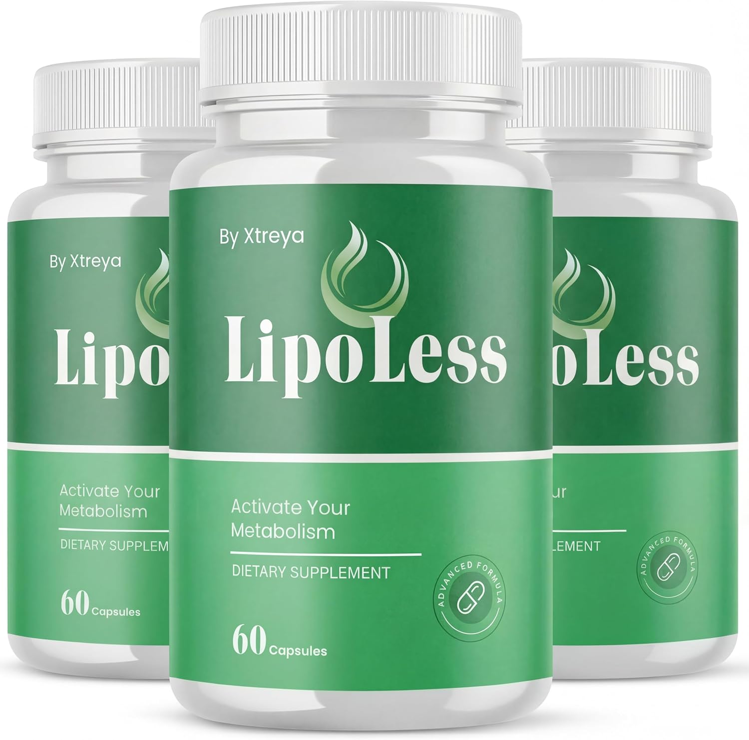(Pack of 3) LipoLess Capsules, Official All Natural Lipo Less Supplement Pills with Premium Ingredients, Advanced Formula for Health & Wellness Support for Active Women & Men (60 Capsules)