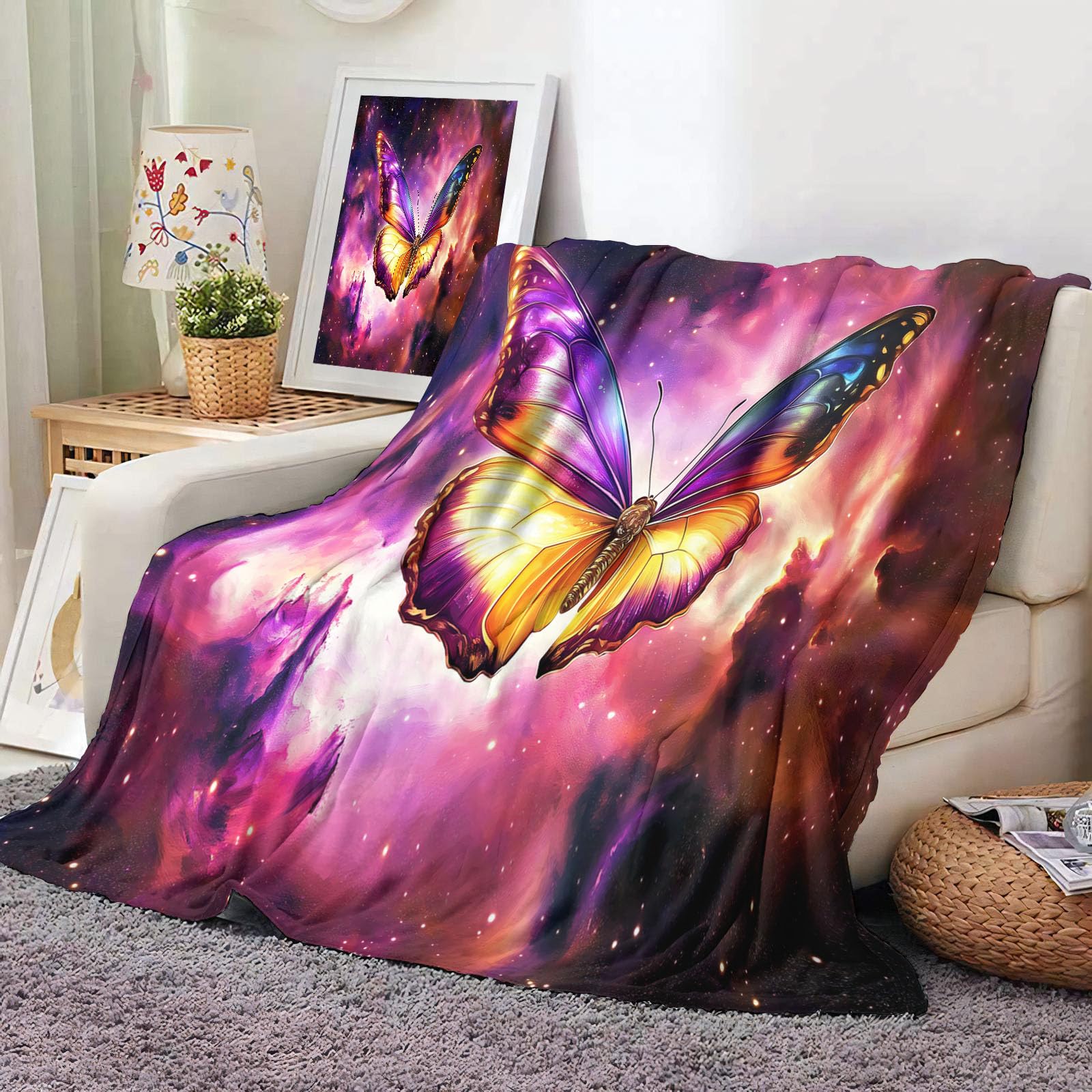 Couverture enfant voie lactée super douce et moelleuse pour un lit chaud