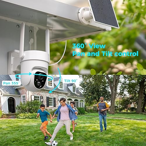 Miniatura 12 de Cámara de seguridad solar inalámbrica Vicohome 2CQ4 2K AI para exteriores, cámara alimentada por batería, visión nocturna a color, audio