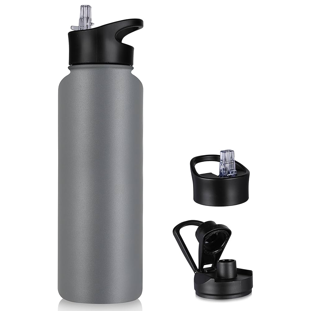 Iron Flask affordable stainless steel water bottle with three different lid options including straw lid