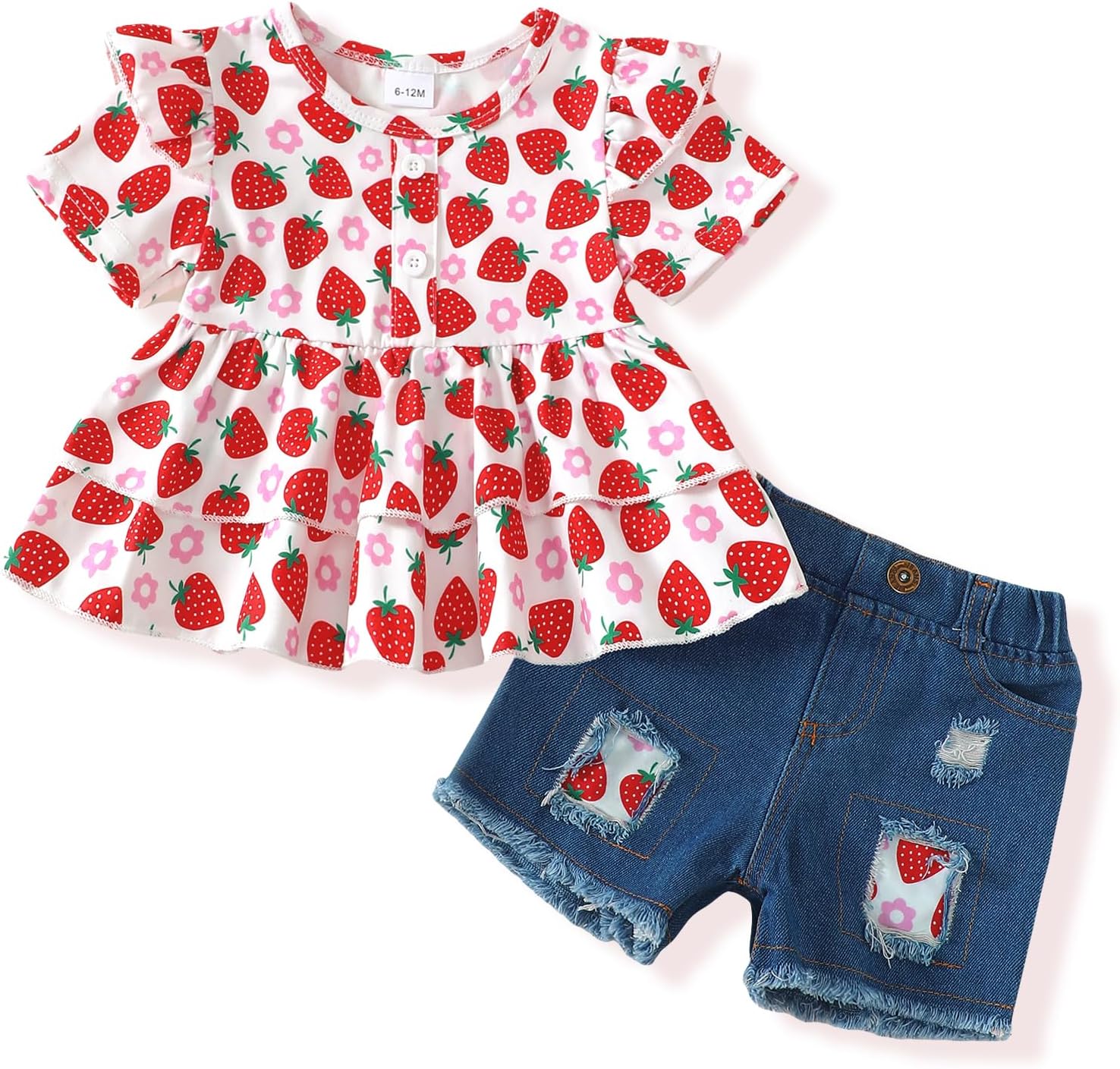 NZRVAWS Girl Clothes Toddler Girls Summer Outfit Heart Tank Top+Pink Shorts 2 Piece Clothing for Girl 1 2 3 4 5 6 7 T