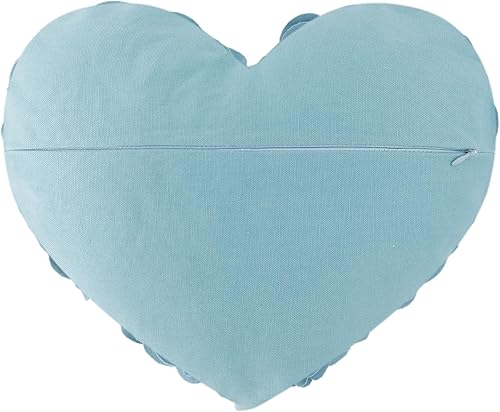 Miniatura 9 de JWH - Funda de cojín con forma de corazón y diseño estético de flores en 3D, funda de cojín hecha a mano, estilo romántico rural europeo para
