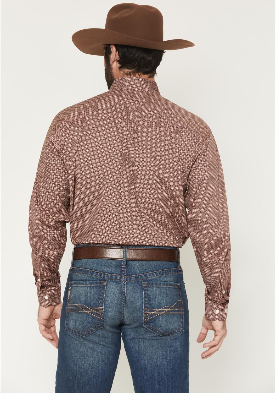 Cinch Men's Pink Long Sleeve Button Shirt