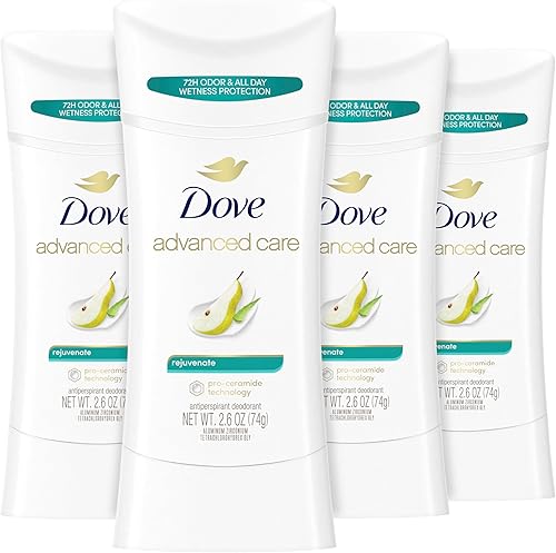 Vista 16 de Dove Advanced Care Anti Deo Stick Cool Essentials Pack de 12 para ayudar a la reparación de la barrera cutánea después del afeitado, control