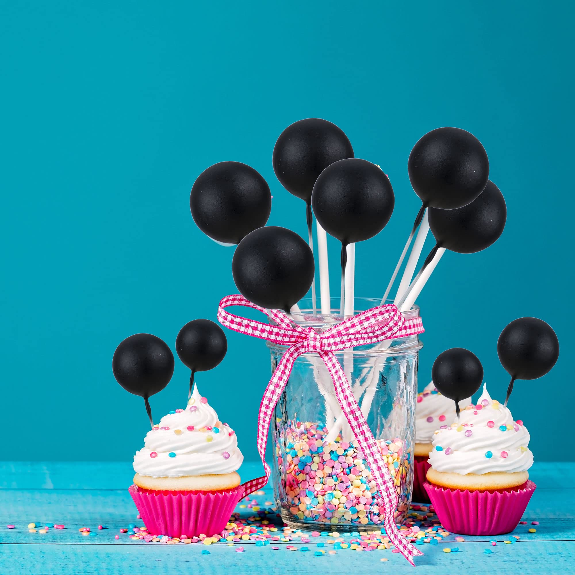 Gyufise Regenbogen-Kuchenaufsätze 26-teilig – Bunte Kugeln & Topper Für Geburtstag, Babyparty & Themenfeiern