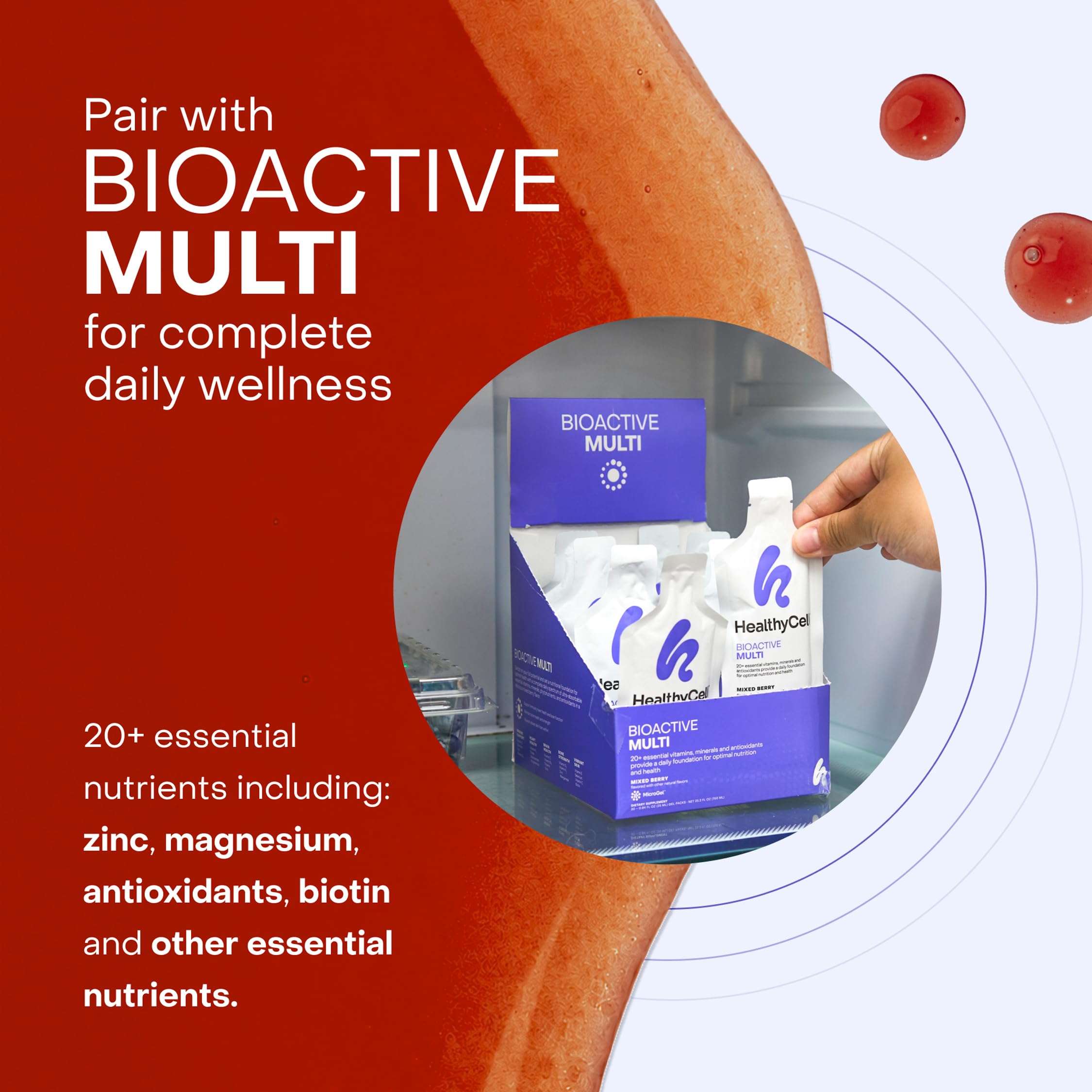 HealthyCell Focus & Recall- L-Theanine, Ginseng, Caffeine | 30 Liquid Gels — Amazon image 6