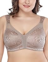 Vista 1 de Deyllo - Brasier para mujer, cobertura completa, talla grande, cómodo, minimizador, sin aros, sin acolchado