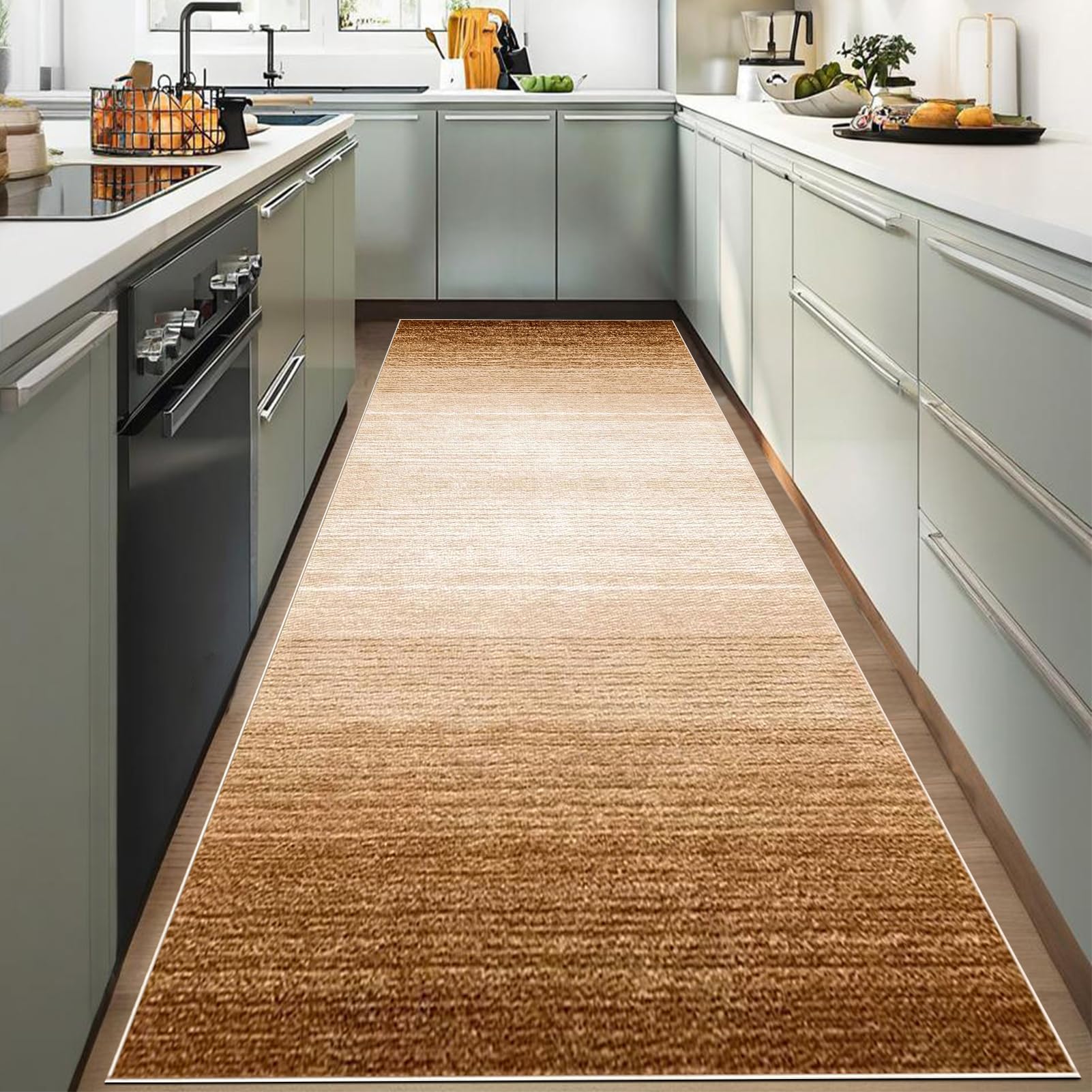 Tapis de couloir antidérapant lavable en machine pour un entretien facile