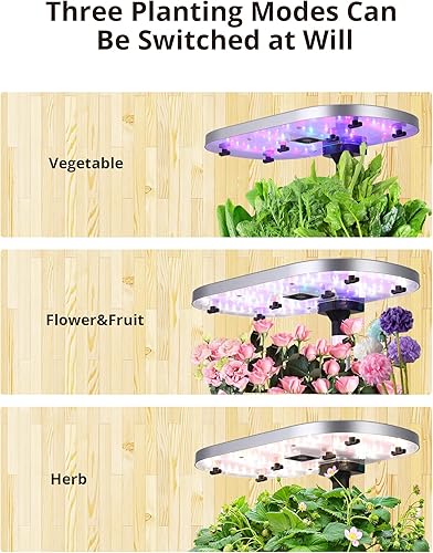Miniatura 3 de Litake Sistema de cultivo hidropónico WiFi de 12 cápsulas para jardín interior con control por aplicación y 3 modos de plantación, hasta 30