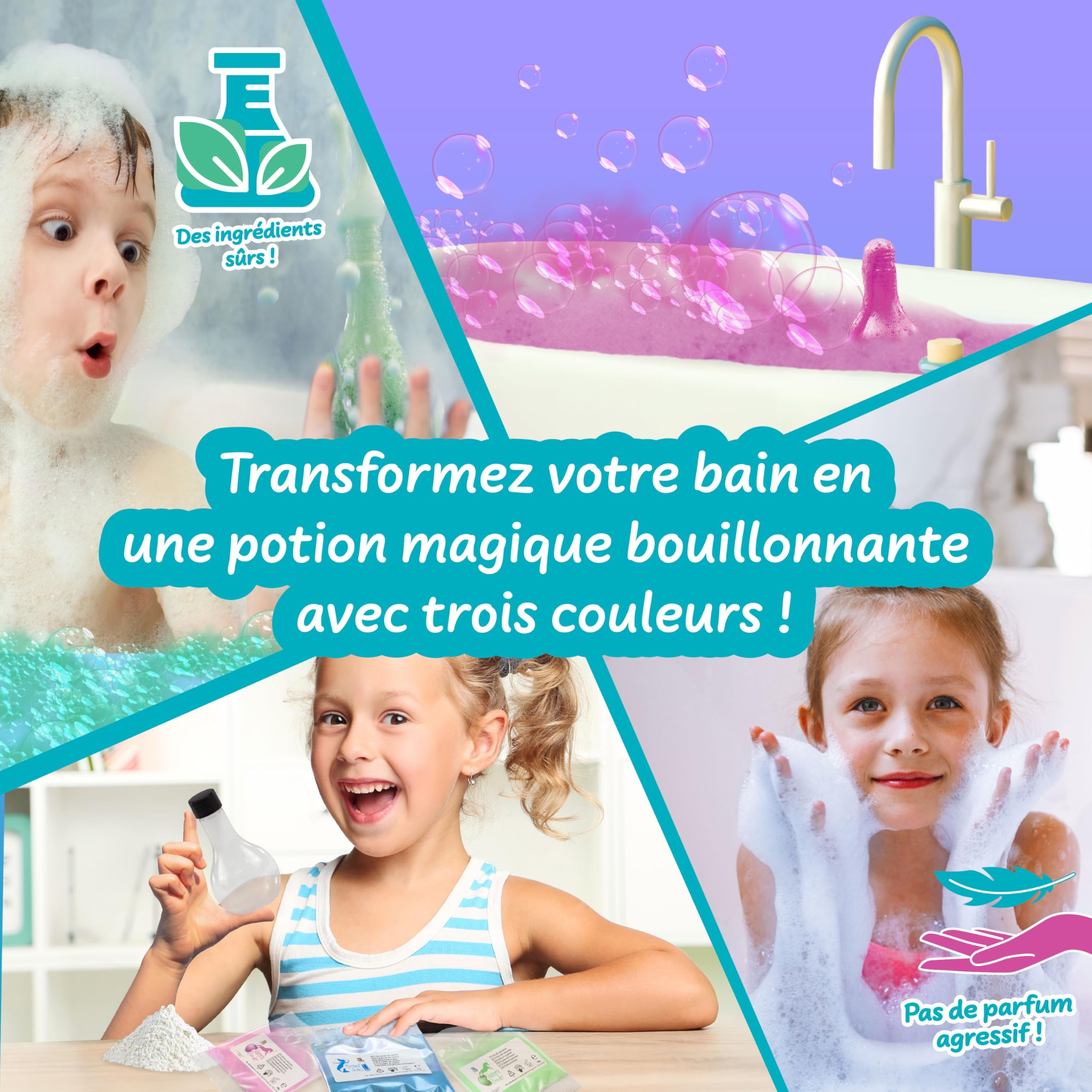 Science4you Potions de Bain pour Enfants +6 – Kit de Fabrication de Potions, Bombes de Bain, Kits Scientifiques Éducatifs, Jouets à Tiges, Cadeau Cosmétique Idéal pour les Filles de 6 7 8+ Ans