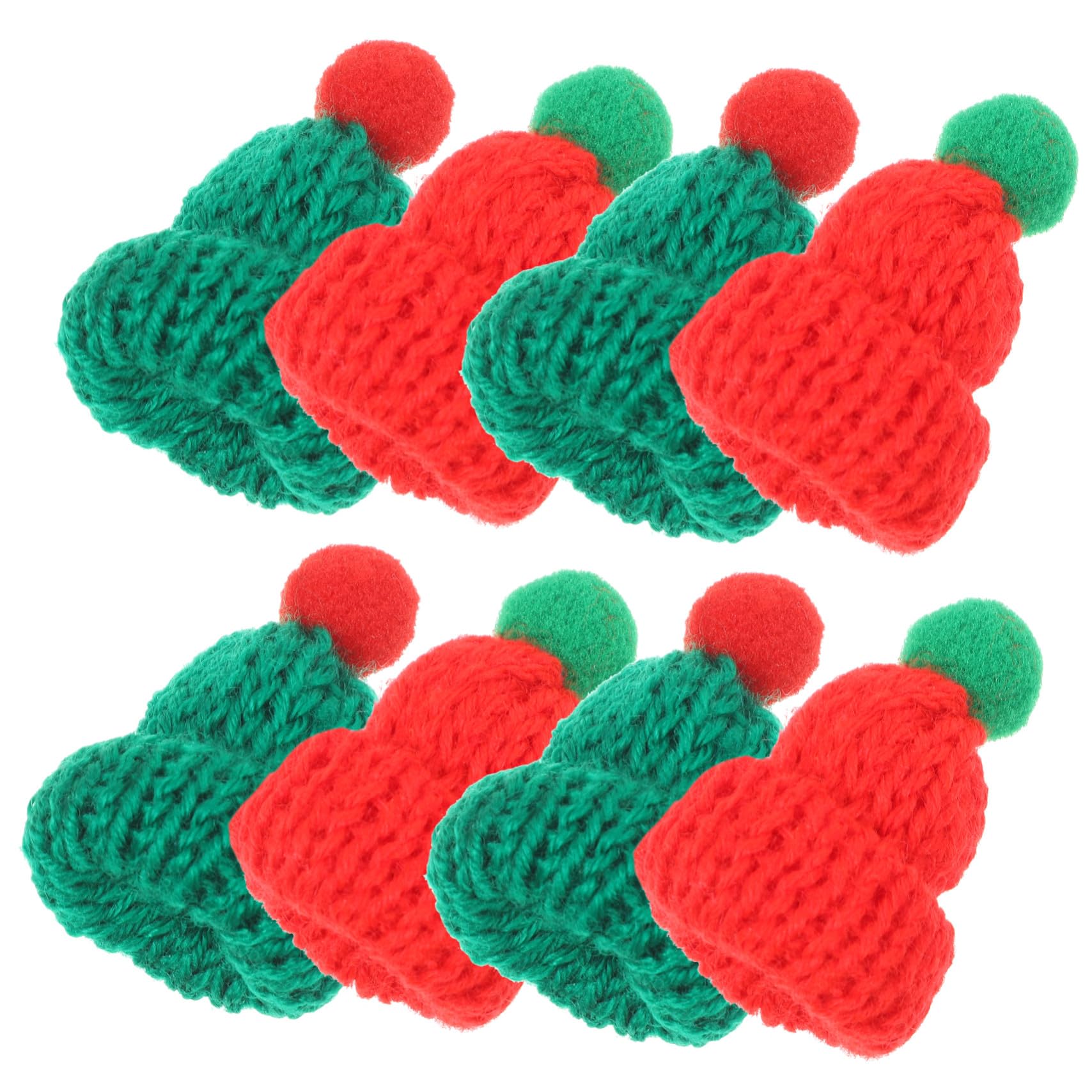 20piezas Mini Gorro De Papá Noel De Decoración Navideña De Gorros Navideños Miniatura para Manualidades para Decoración De Fiestas De Navidad y Regalos De Agradecimiento