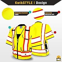 Vista 16 de KwikSafety - Charlotte, NC - GODFATHER Safety Vest [CUSHIONED COLLAR + TABLET POCKET] ANSI OSHA