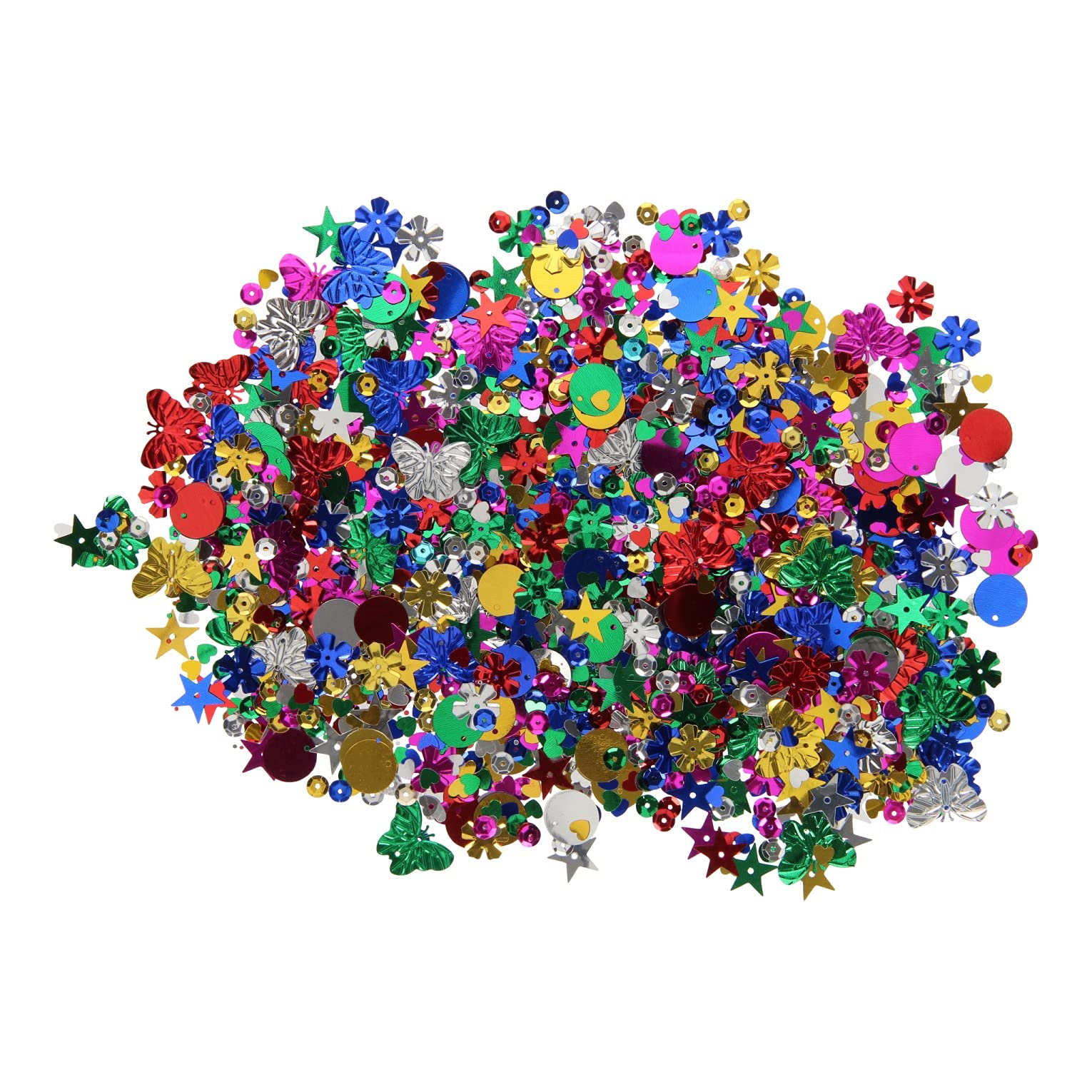 Kids Create Sequins In Assorted Colours & Shapes Reusable Pouch Ages 3+