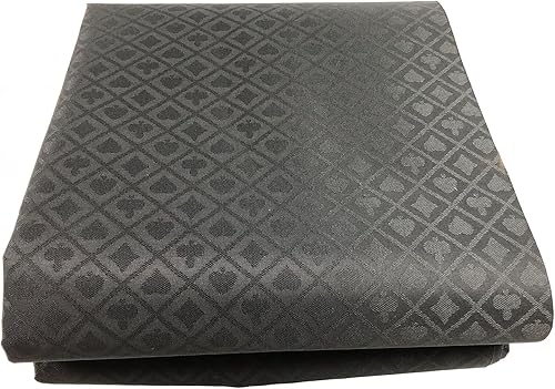 Vista 4 de Tela Speed Cloth para Mesa de Póquer - Sección de 108X60 Pulgadas de Cubierta Superior de Fieltro para Mesa de Juego de Cartas de Casino - Negro