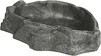 Zoo Med Repti Rock X-Large Reptile Water Dish - Natural Look, Anti-Drown Stairs, Durable & Eco-Friendly