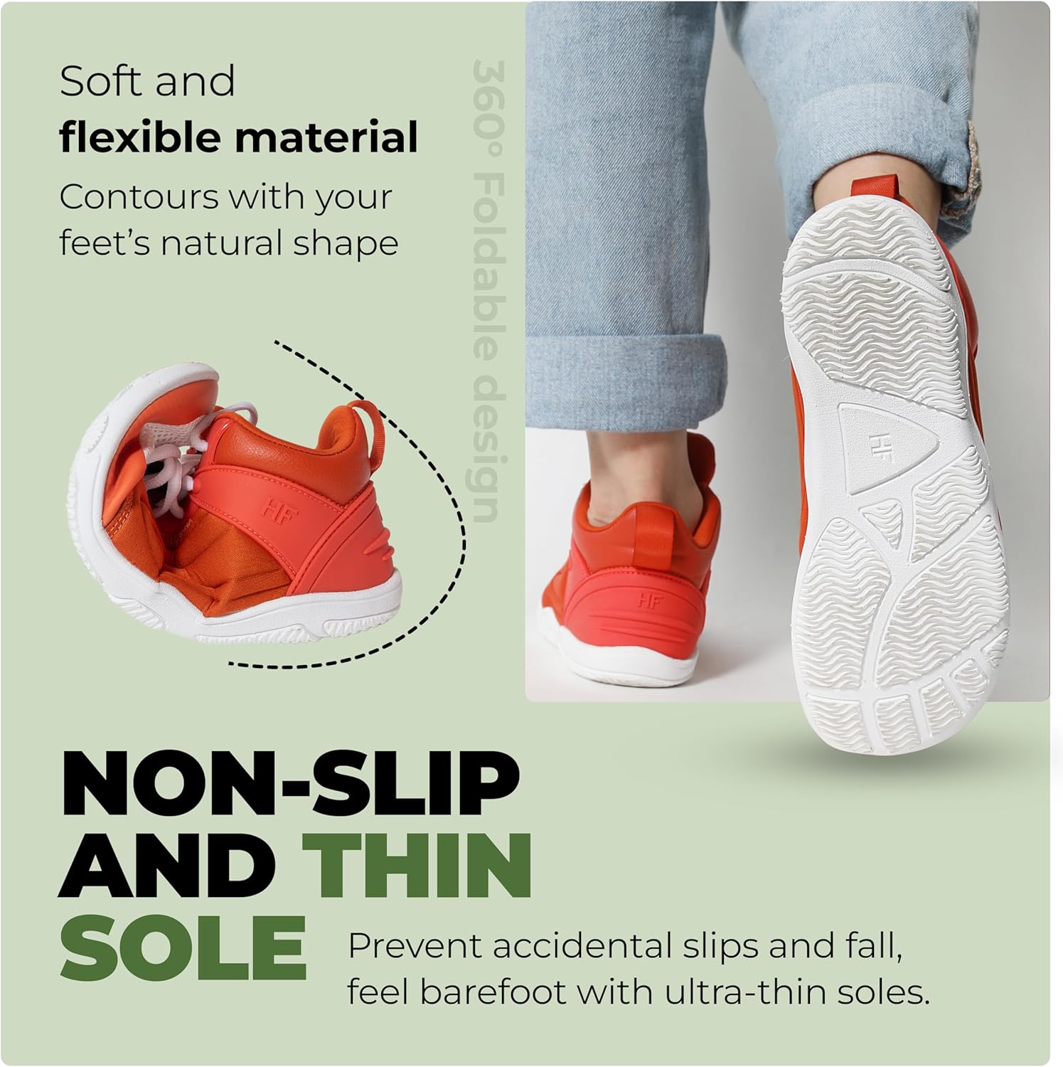 Hike Footwear Lorana Sneakers | Ergonomic Barefoot Shoes for Men Woman Daily Wear | Zero Drop, Flexible and Thin Soles | Wide Toe Box Boots | Ultra-Light Design